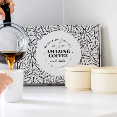 hinged boxes for coffee beans