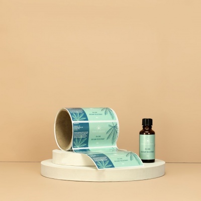 Flaschenetikett CBD &Ouml;l