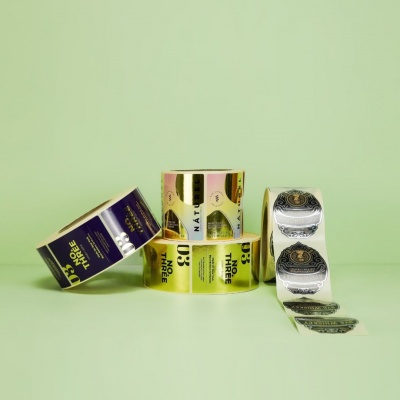 Metallisierte Etiketten