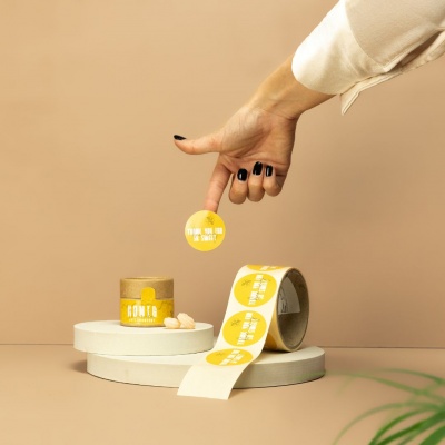 Haftpapier Etiketten