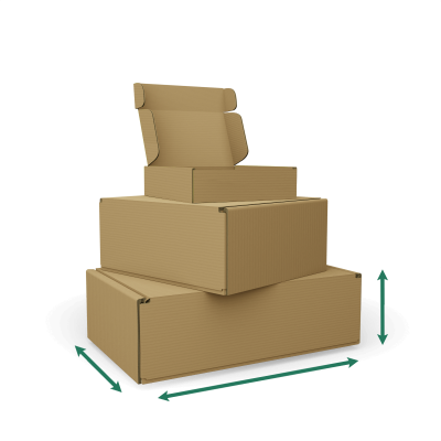 Scatole di cartone non stampate