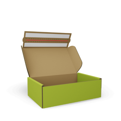 Scatole a valigetta con striscia adesiva