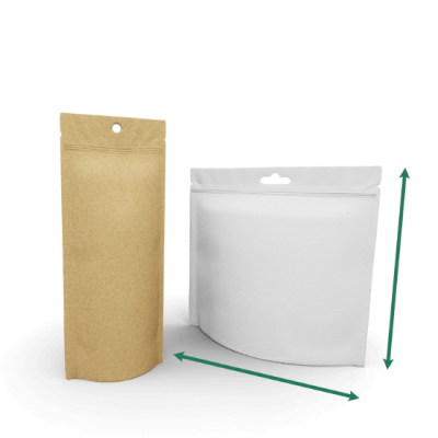 Standbodenbeutel - Kraftpapier/PE