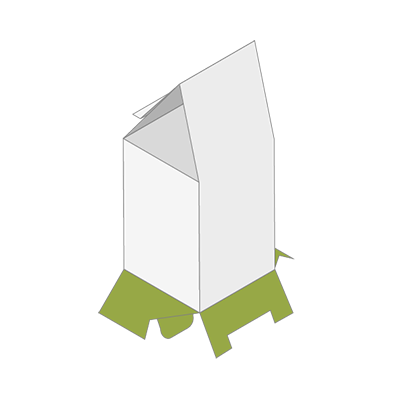 Scatole a sacchetto con fondo a coda di rondine