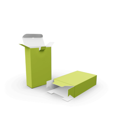 Faltschachtel mit Steckboden und Sicherheitslasche