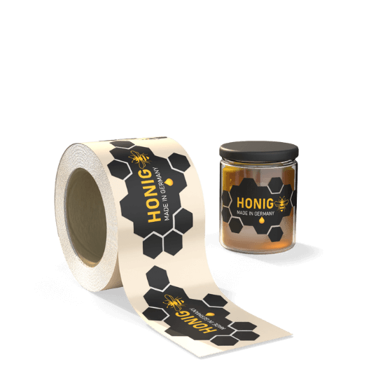 Special shaped honey labels Special shaped honey labels