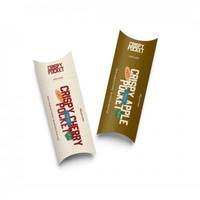 Kissenschachtel mit Aufrisslasche