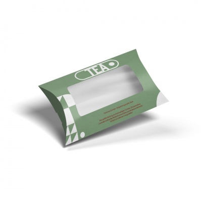 Kissenschachtel mit Sichtfenster