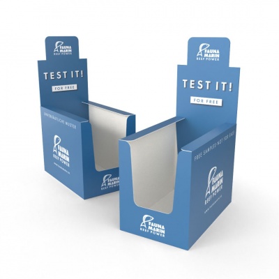 Thekendisplay f&uuml;r Testprodukte