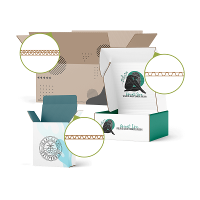 Kartons aus Wellpappe