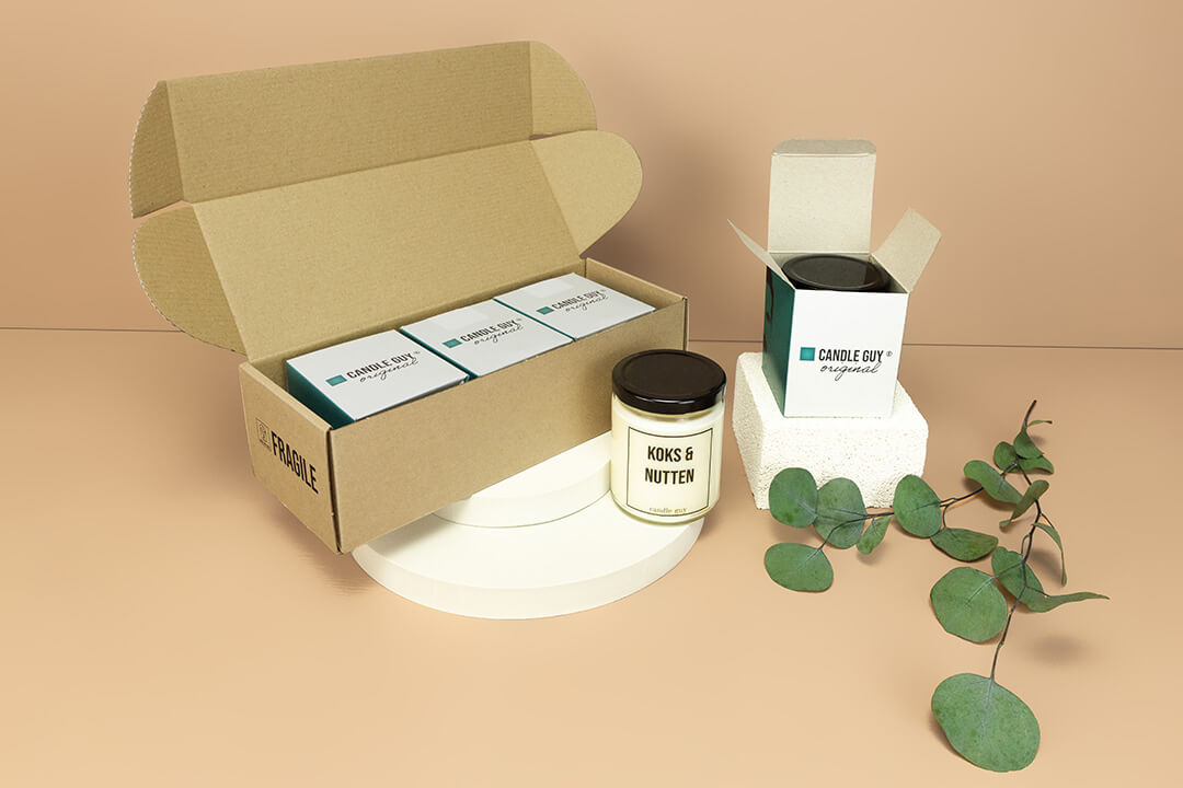 Versandkarton für Kerzen Versandkarton für Kerzen