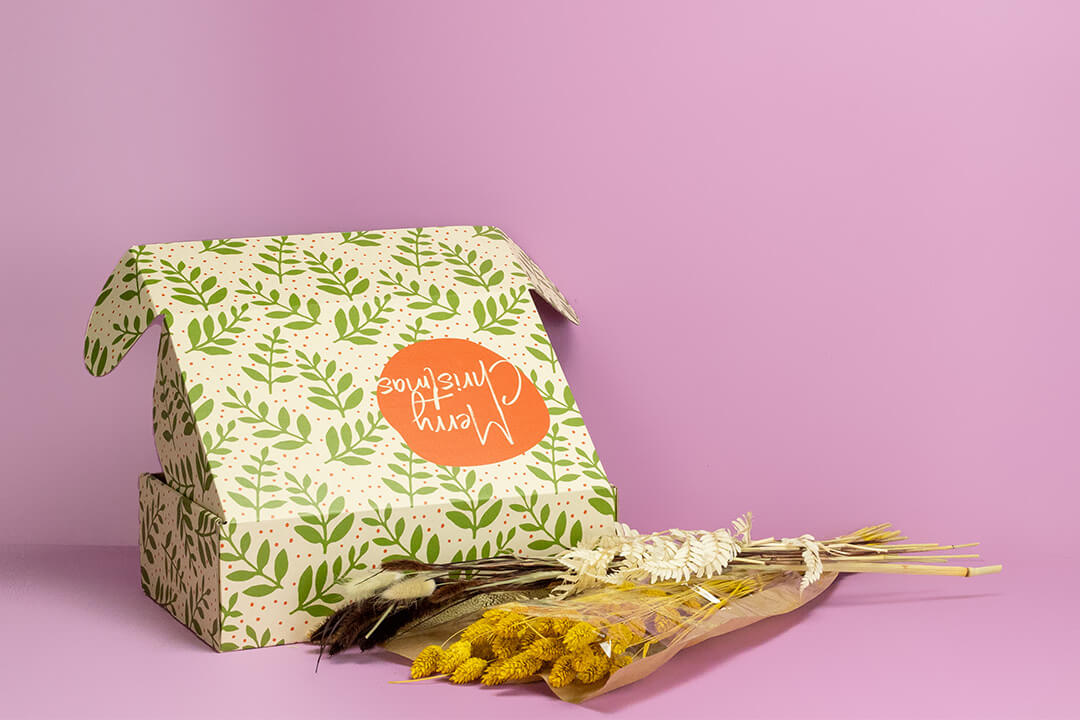 Klappdeckelschachtel für Weihnachten Klappdeckelschachtel für Weihnachten