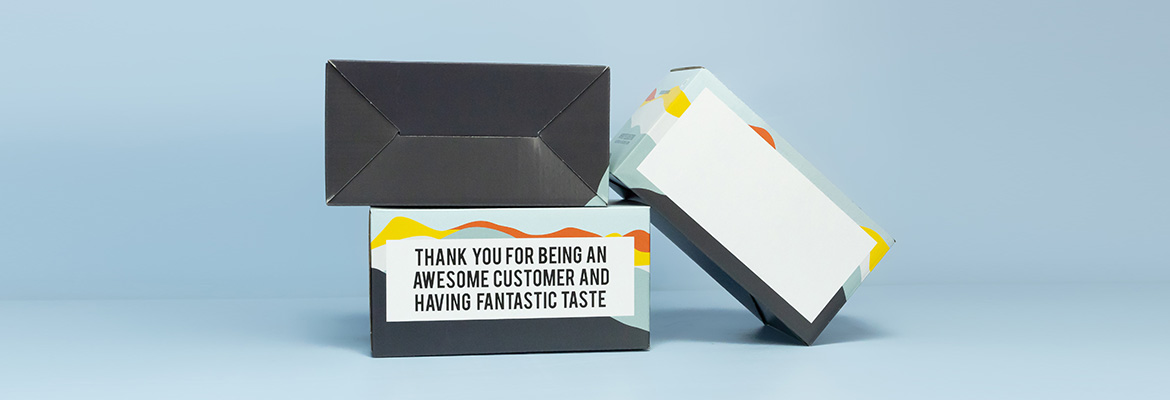 Produktverpackung mit Steckboden Produktverpackung mit Steckboden