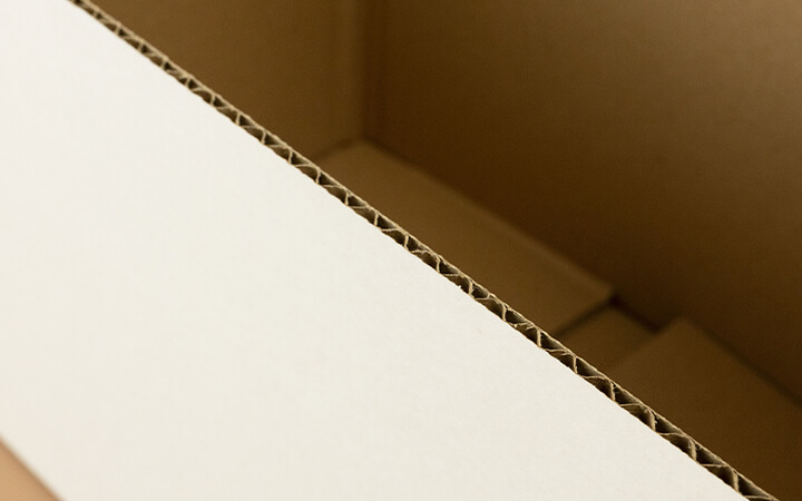 Wellpappe Nahaufnahme