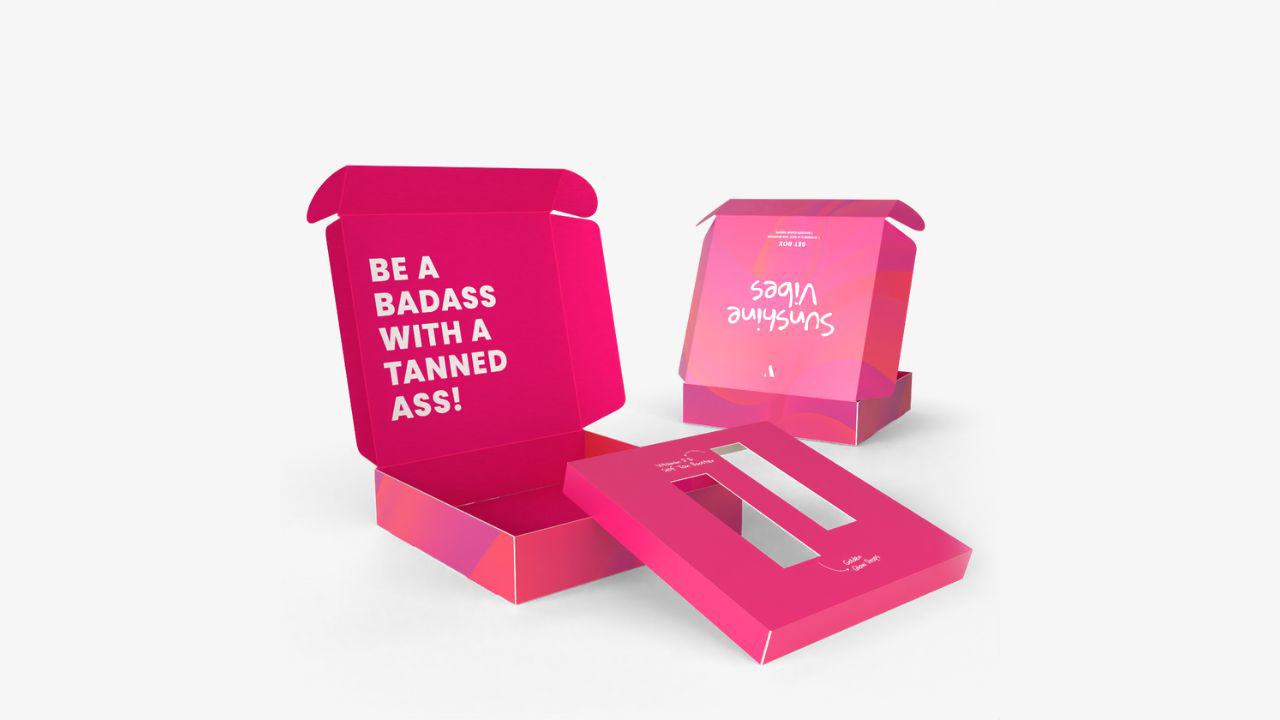 Individuell bedruckte Klappdeckelschachtel Individuell bedruckte Klappdeckelschachtel