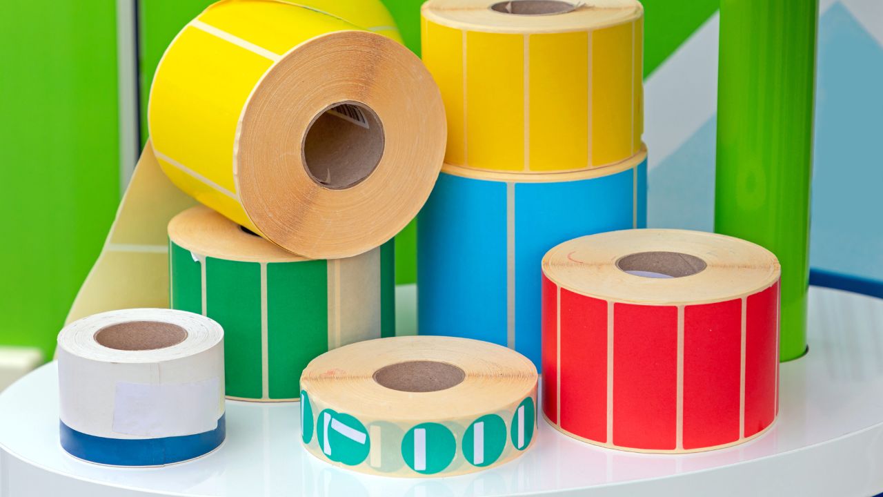 Vielfalt Blanko Etiketten Materialien