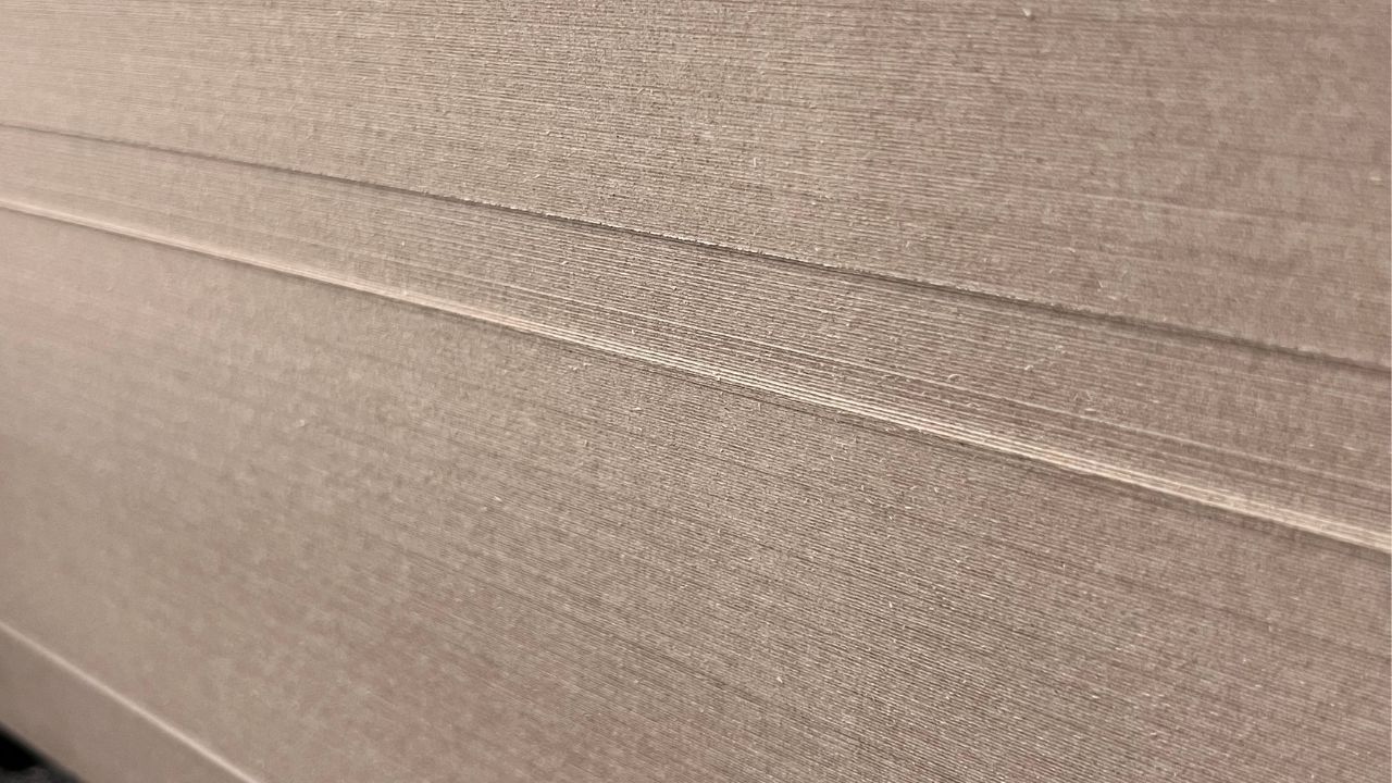 Grass cardboard sheet unprocessed