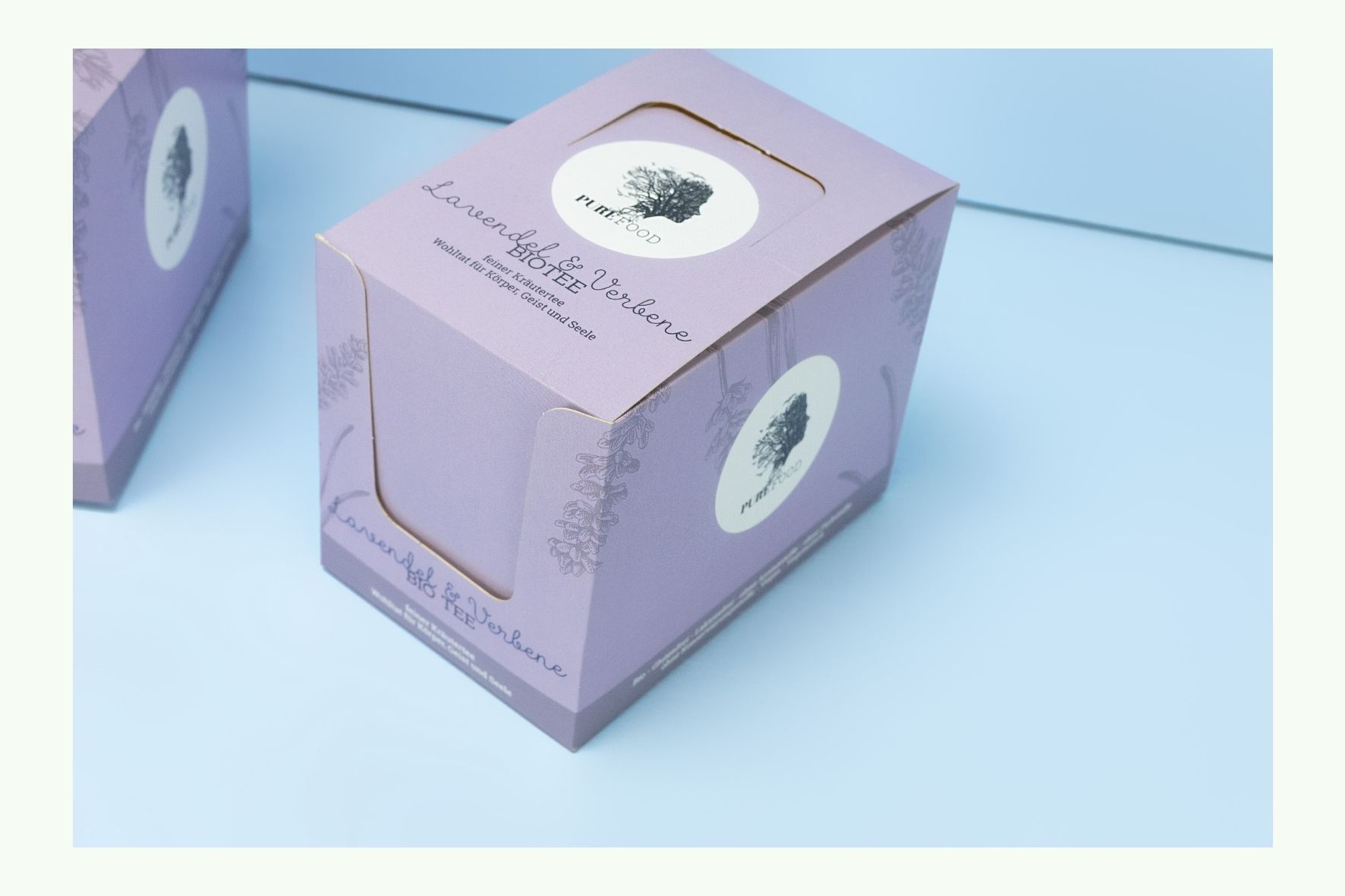 Pink cardboard counter display for product presentation Pink cardboard counter display for product presentation