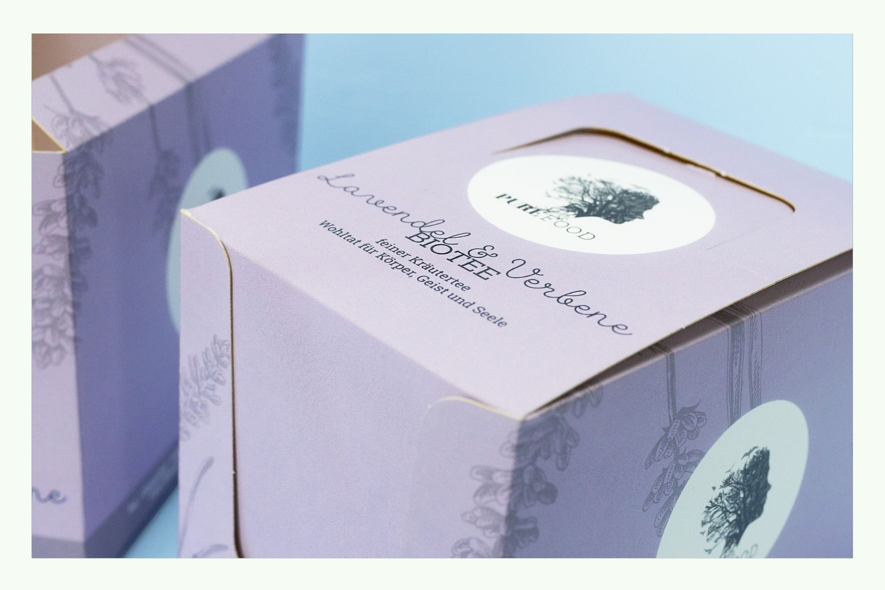 Pink cardboard counter display with round logo Pink cardboard counter display with round logo