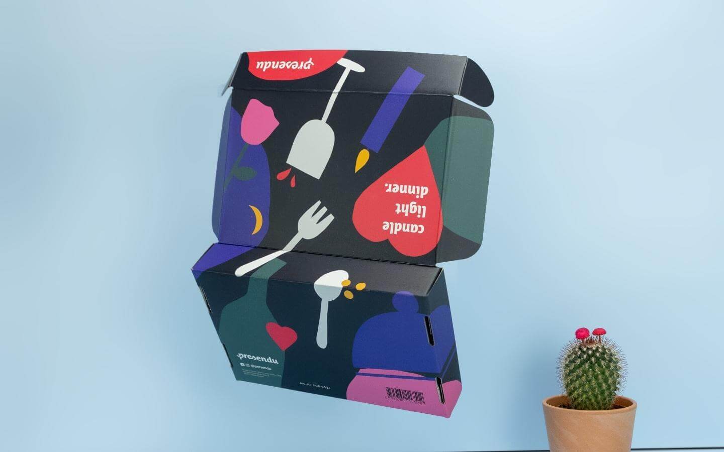 Großbriefkarton mit Veredelung Großbriefkarton mit Veredelung