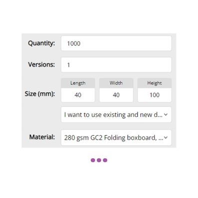 Step 1 – Fill in the parameters