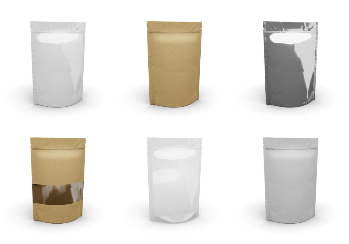 Standbodenbeutel aus verschiedenen Materialien Standbodenbeutel aus verschiedenen Materialien