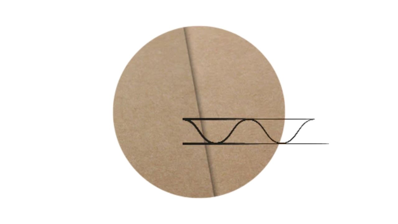 Wellpappetypen B-Welle Grafik