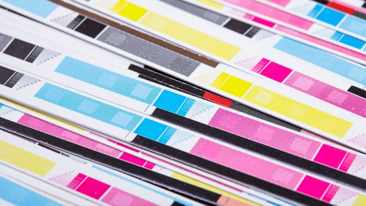 CMYK Farbandruck CMYK Farbandruck