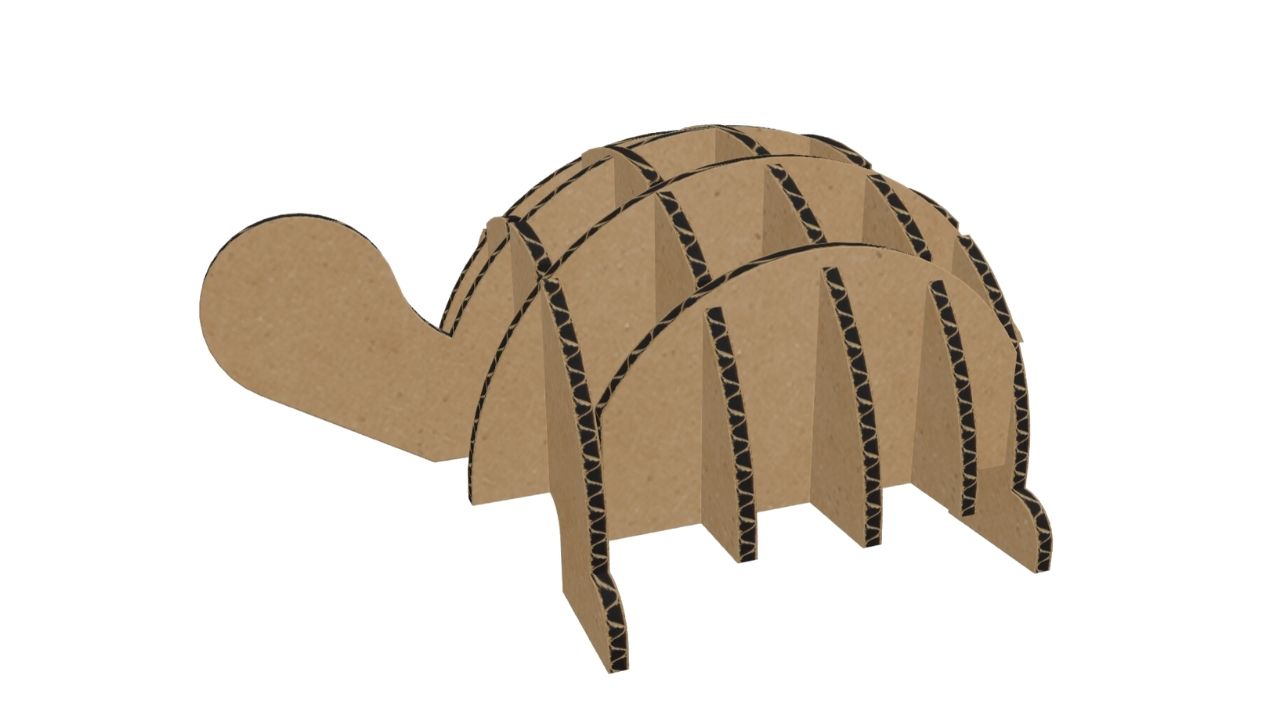 Wellpappe Schildkröte Kunst Wellpappe Schildkröte Kunst