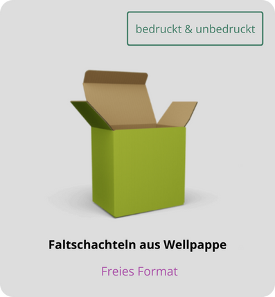Faltschachtel aus Wellpappe
