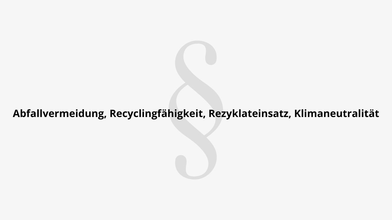 Hauptziele PPWR 2025