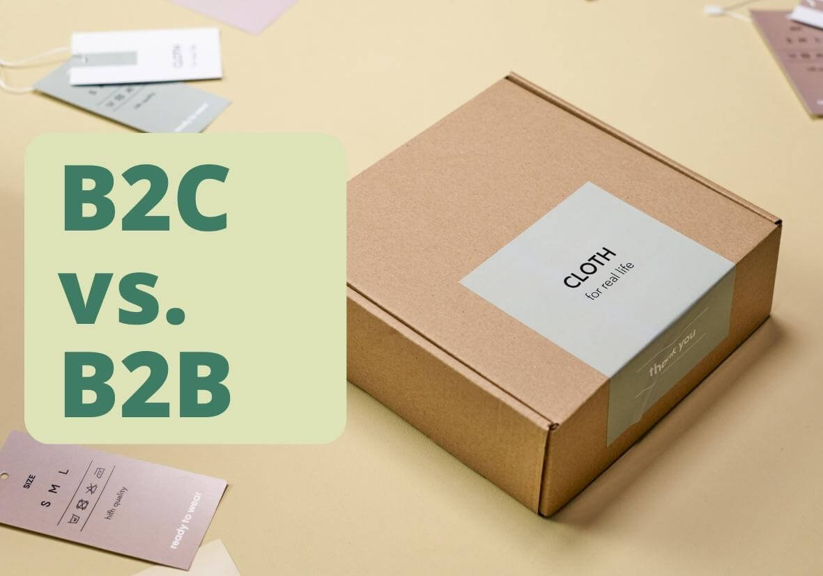 Distinction between B2C and B2B packaging Distinction between B2C and B2B packaging
