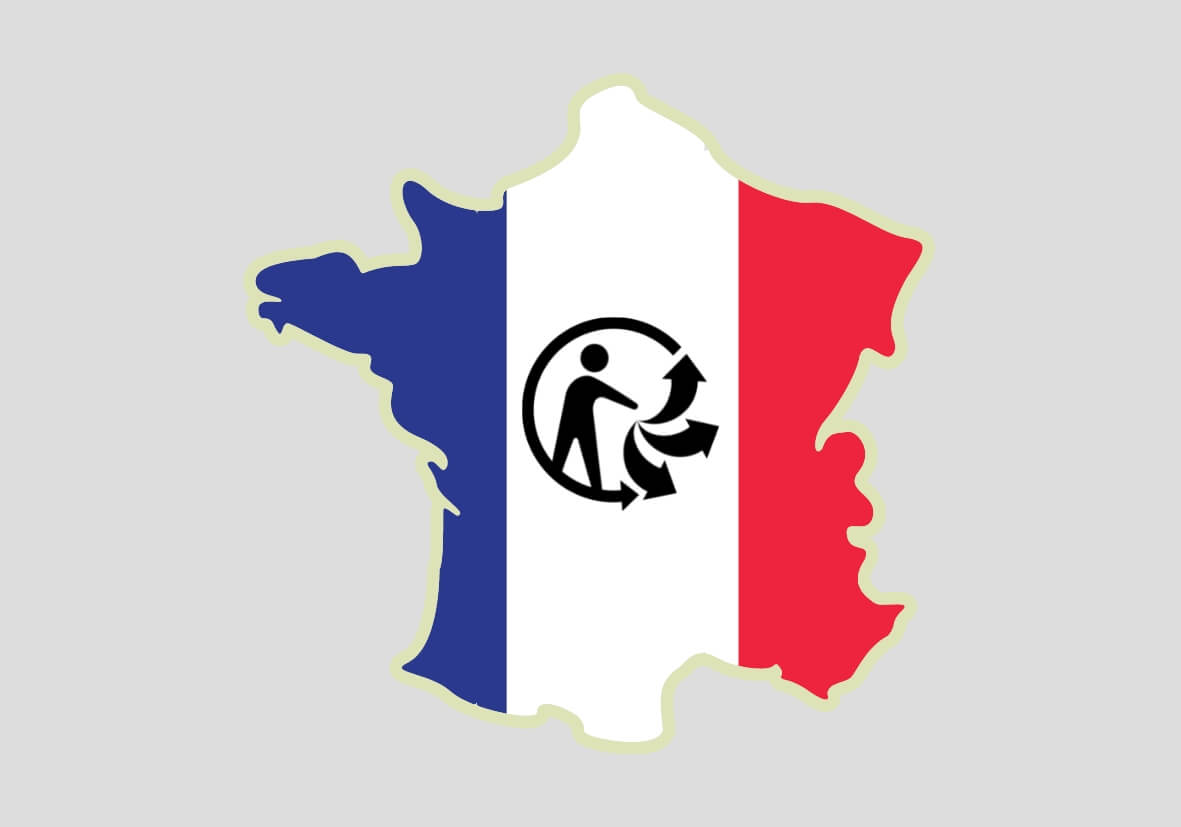 Das Triman Logo für Frankreich Das Triman Logo für Frankreich