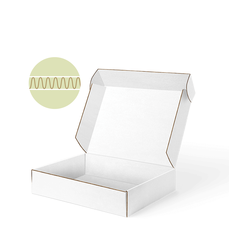 B-Welle außen weiß, innen weiß