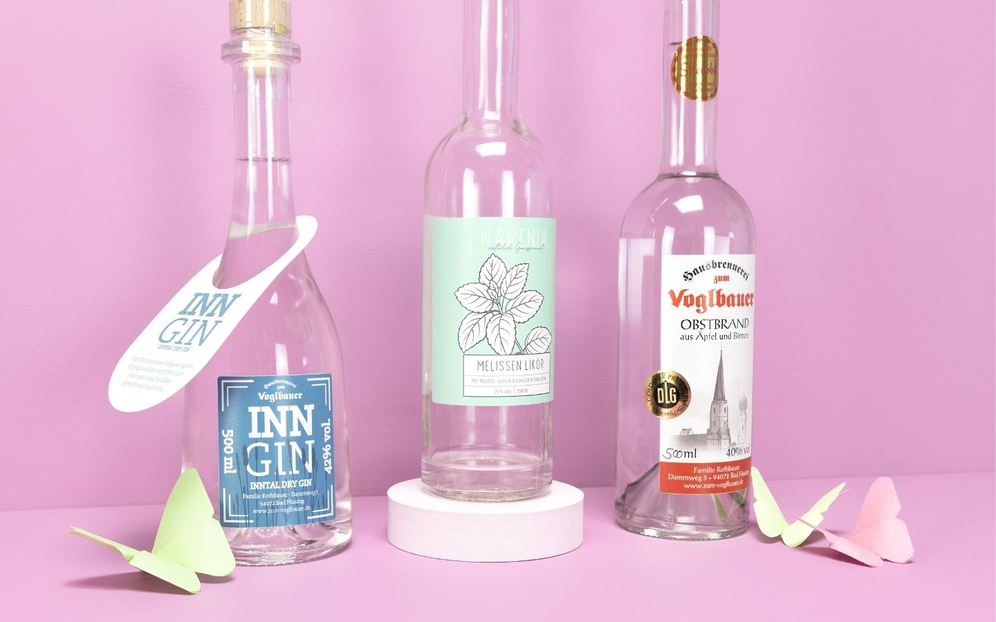 Verschiedene Etikettenmaterialien