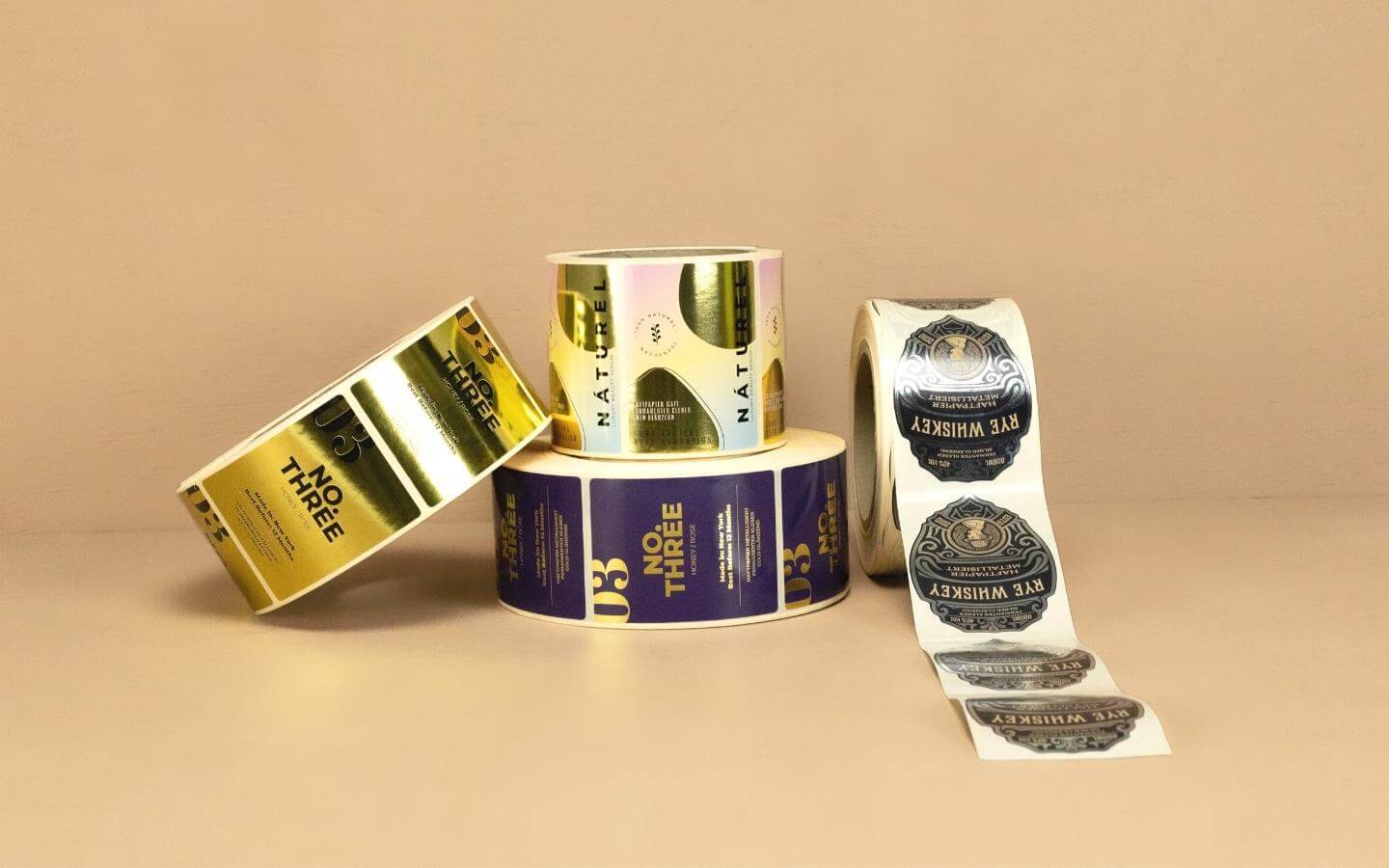 Rollenetiketten für Marketing