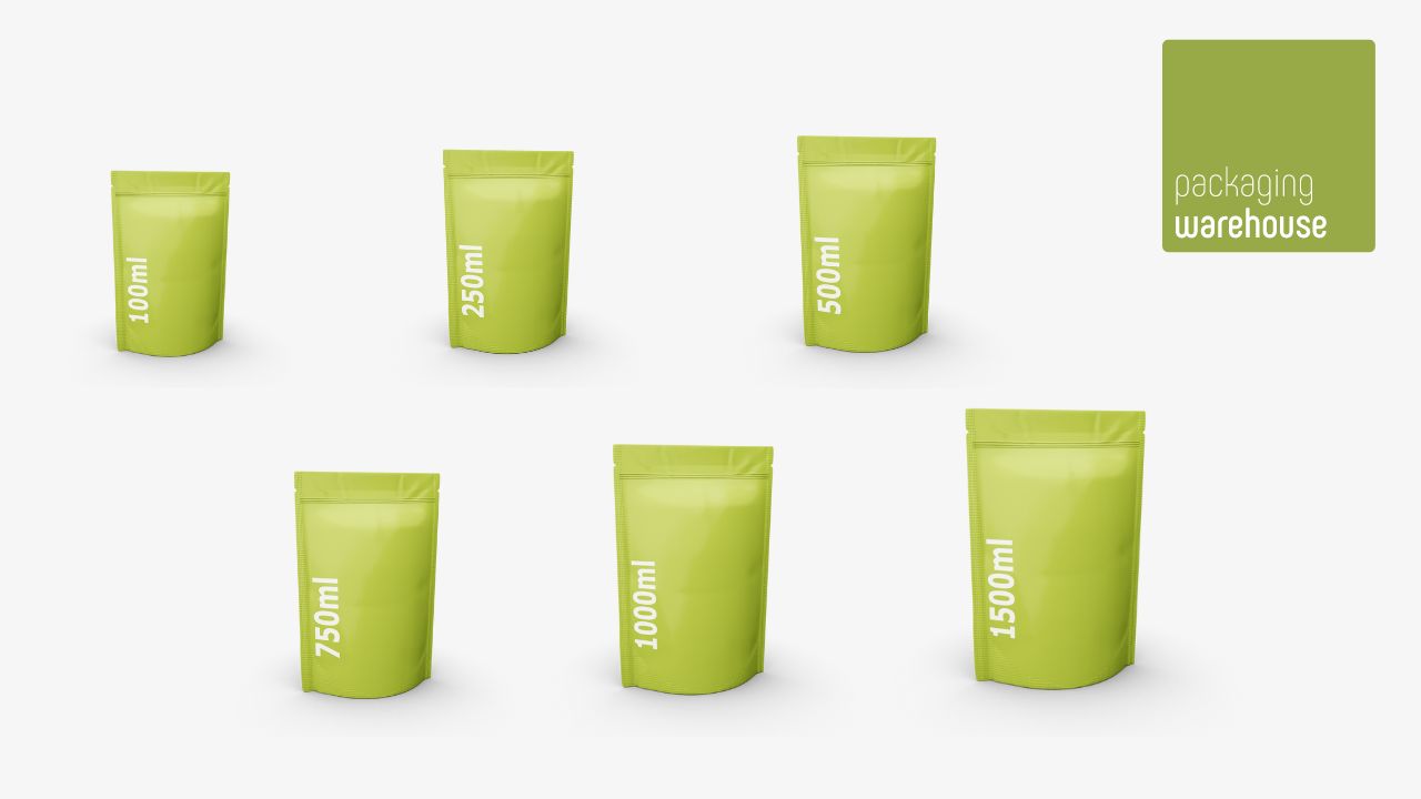 Various standard formats Ziplock bags