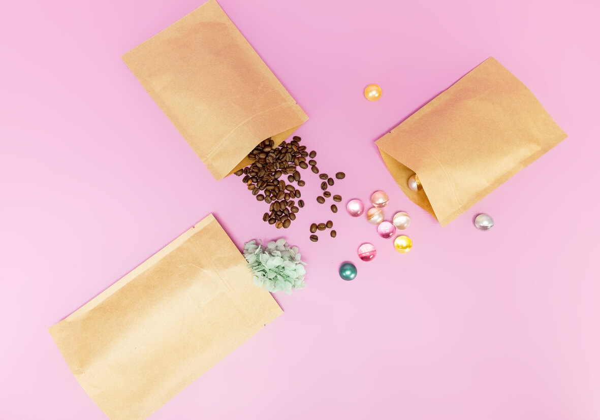 Standbodenbeutel schützt den Inhalt Standbodenbeutel schützt den Inhalt