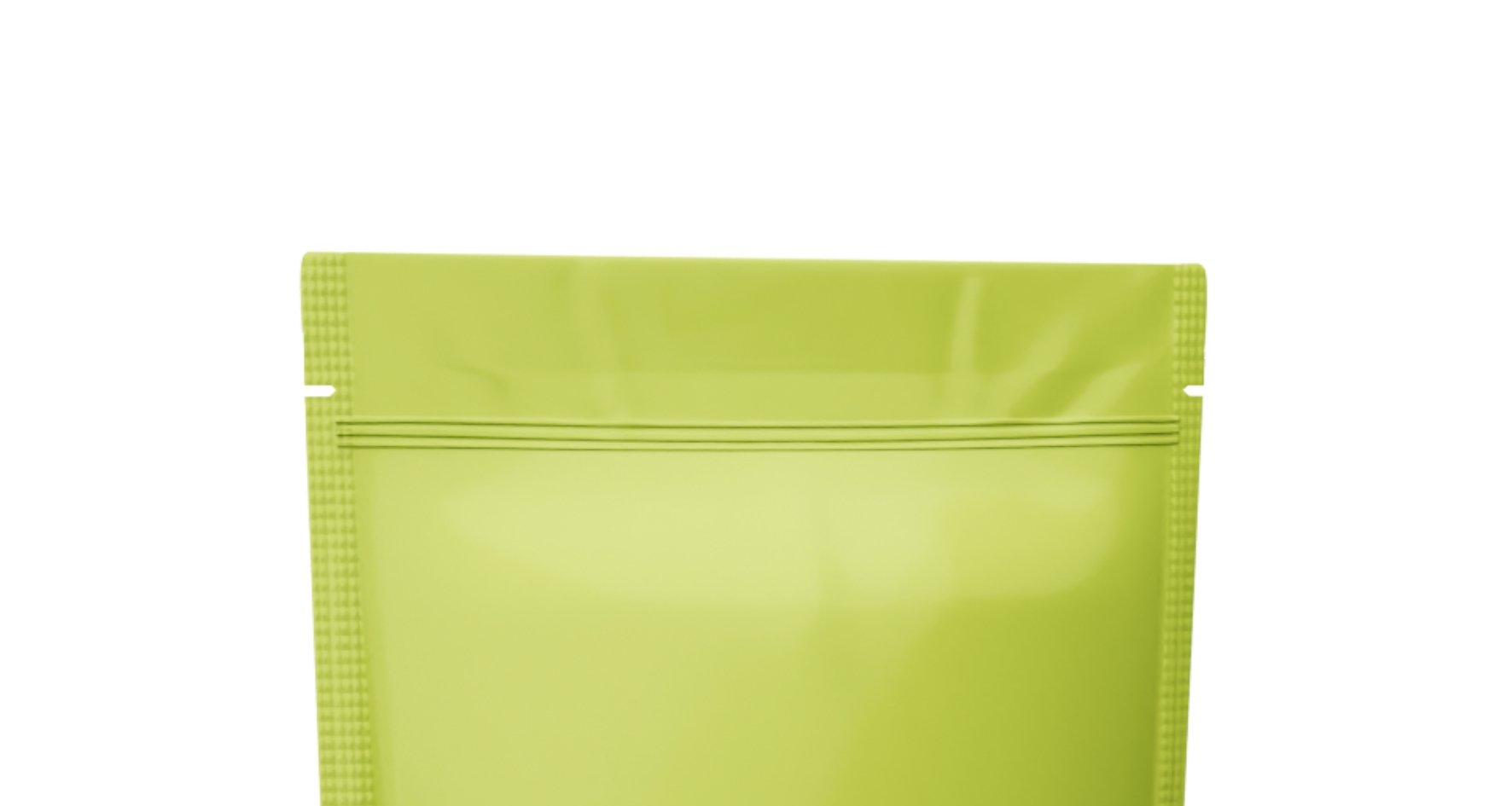 Standbodenbeutel mit Zipper und Aufreißlasche