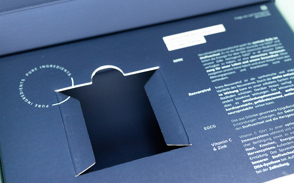 Inlay stampato in cartone ondulato Inlay stampato in cartone ondulato