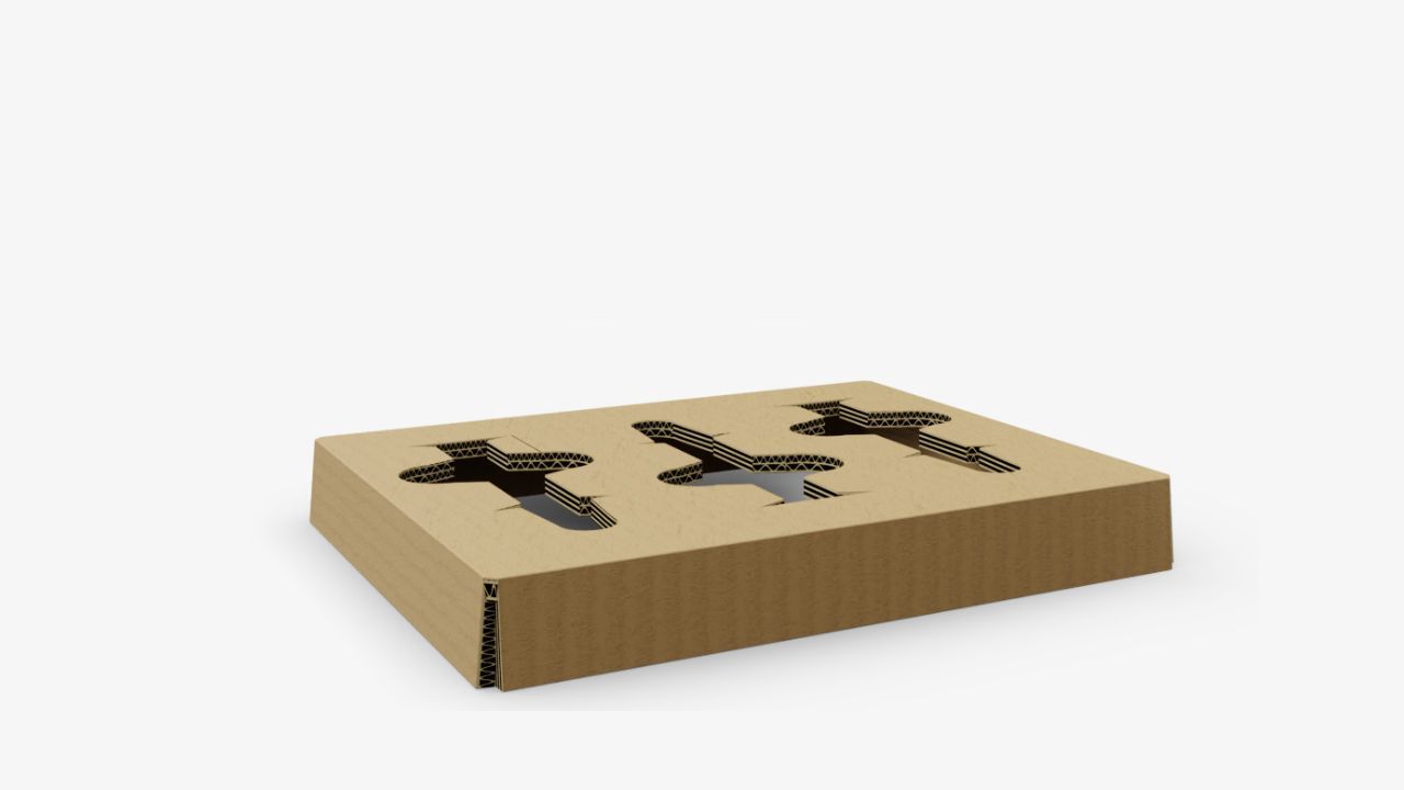 Inlay aus Wellpappe für FEFCO 0201 Inlay aus Wellpappe für FEFCO 0201