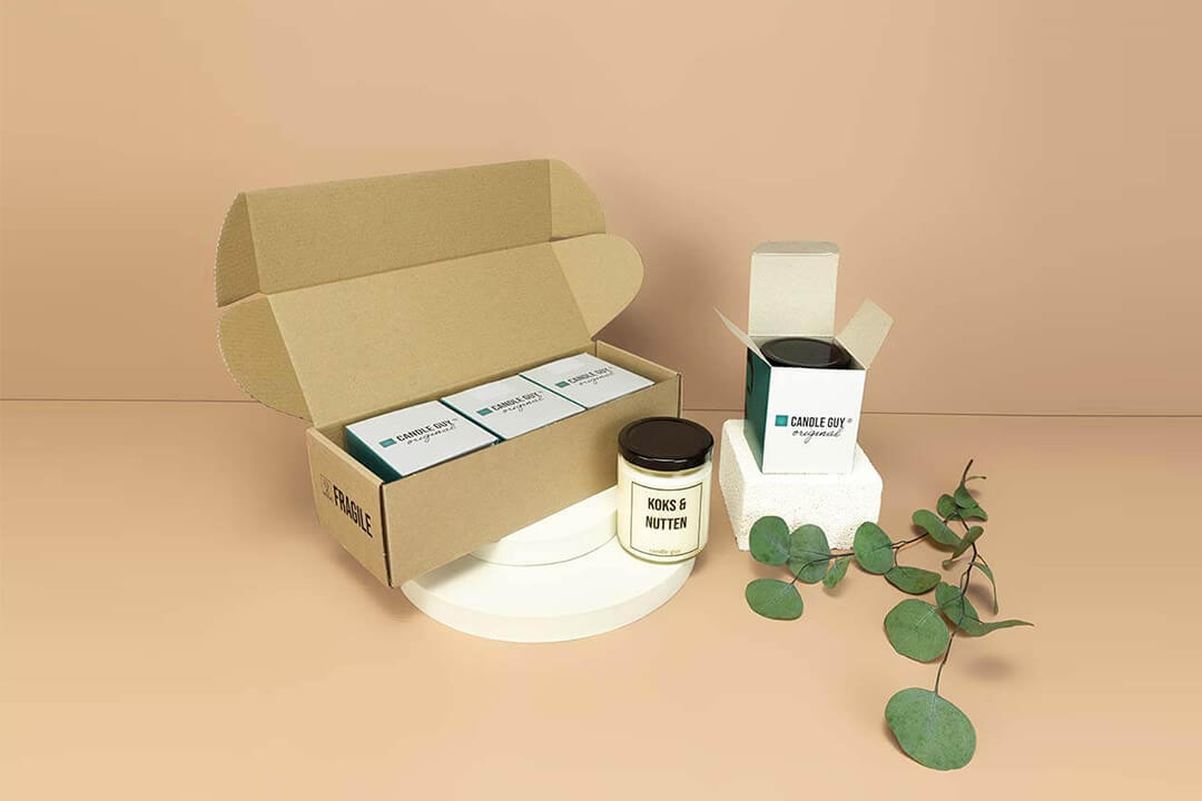 Scatola di cartone da spedizione per candele Scatola di cartone da spedizione per candele