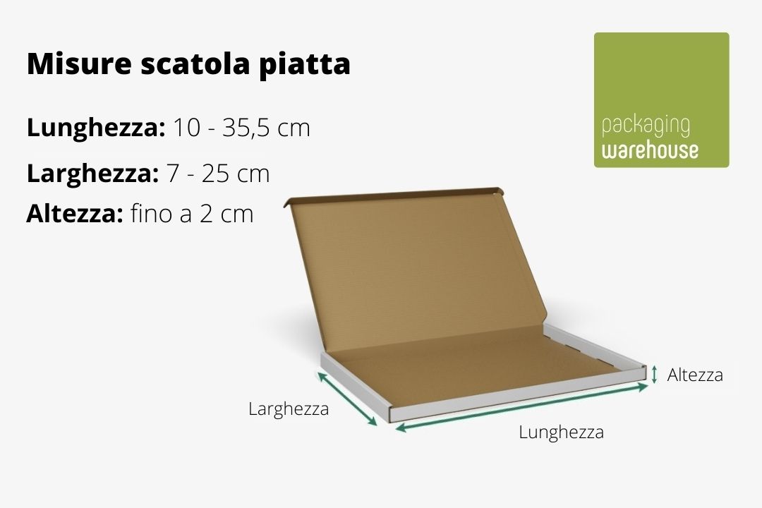 Scatola piatta piccola per spedizioni Scatola piatta piccola per spedizioni