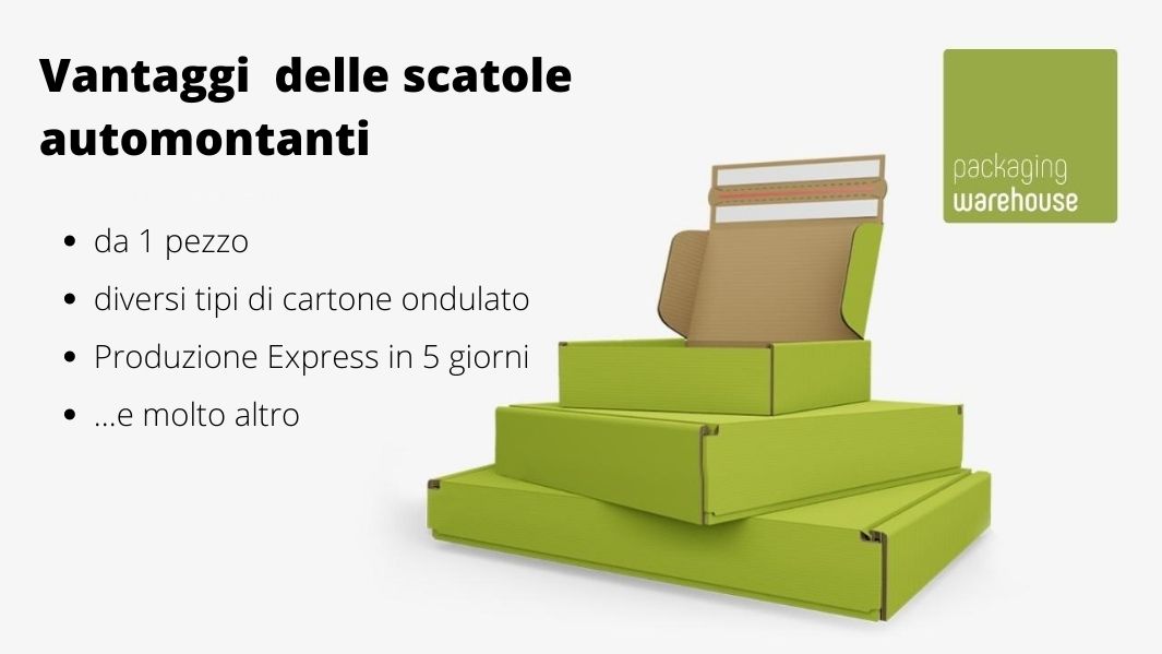 Vantaggi delle nostre scatole piatte Vantaggi delle nostre scatole piatte